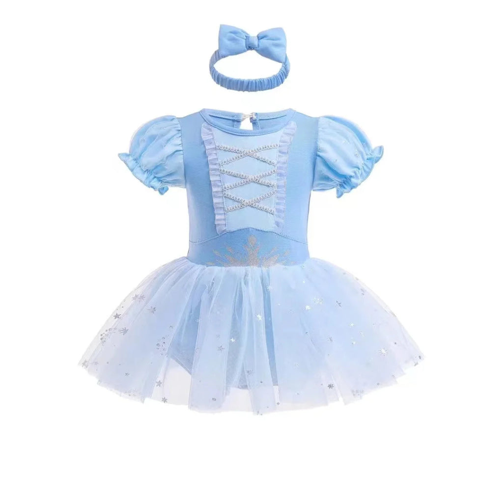 Costume di Halloween per bambini, set vestito in tulle da principessa