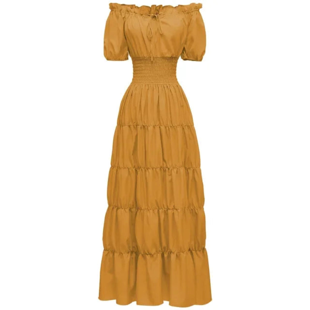 Halloween Kostumes Maxikleid Schulterfrei Boho