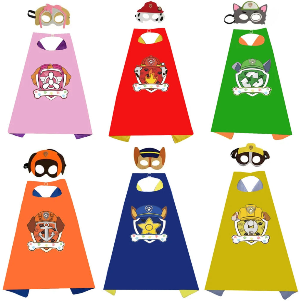 Costumes d'Halloween pour enfants Super-héros Cape et masques