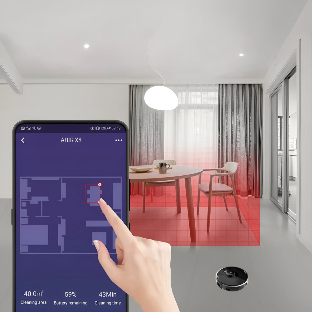 Vacuum Robot With Laser Navigation Smart Quiet Strong Suction Power