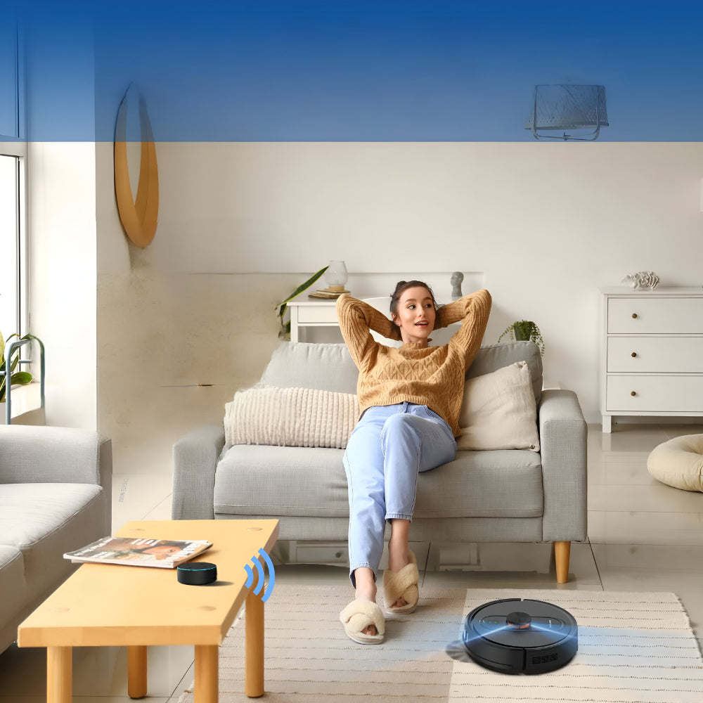 Vacuum Robot with Mopping Function Smart Quiet Strong Suction Power