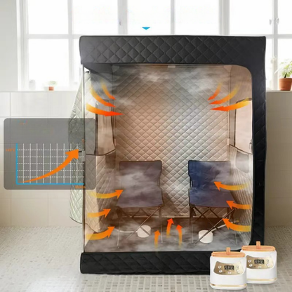 Tenda Sauna Cabina a Vapore Portatile Benessere Casa Spa