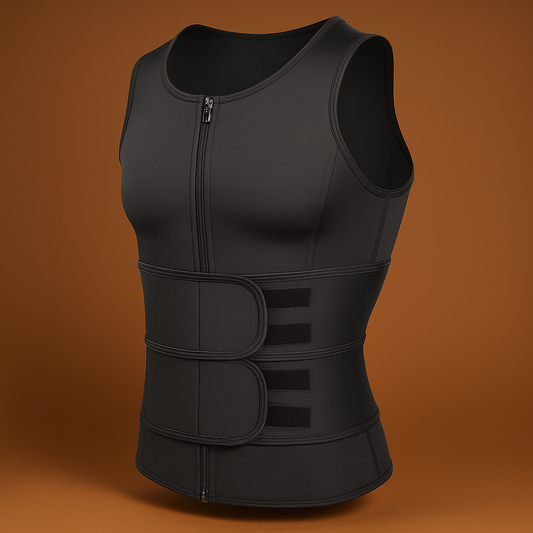 Men's Sauna Vest Neoprene Compression Training Abdomen