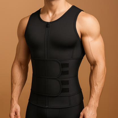 Men's Sauna Vest Neoprene Compression Training Abdomen