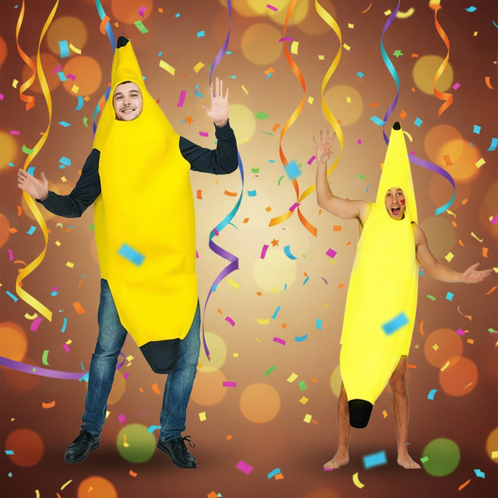 Halloween Kostüm Bananen Lustiges Ganzkörperkostüm Erwachsene