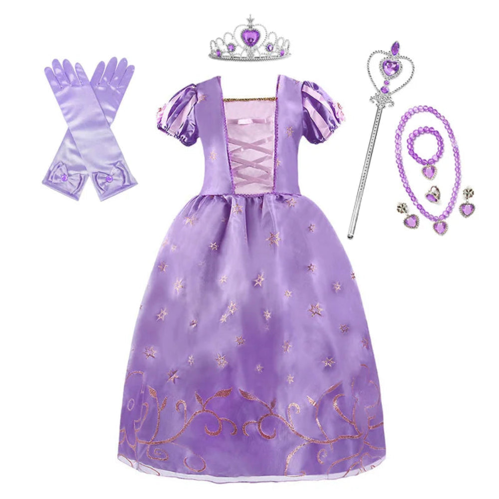 Halloween Kostüme Prinzessinnenkleid Mädchen Puffärmel Party