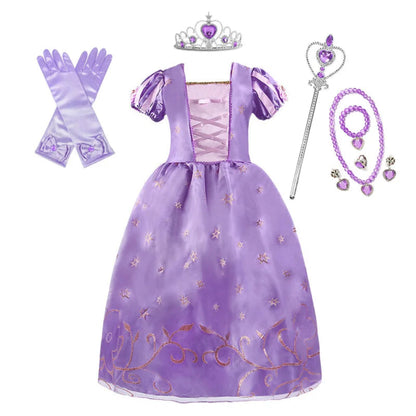 Halloween Kostüme Prinzessinnenkleid Mädchen Puffärmel Party