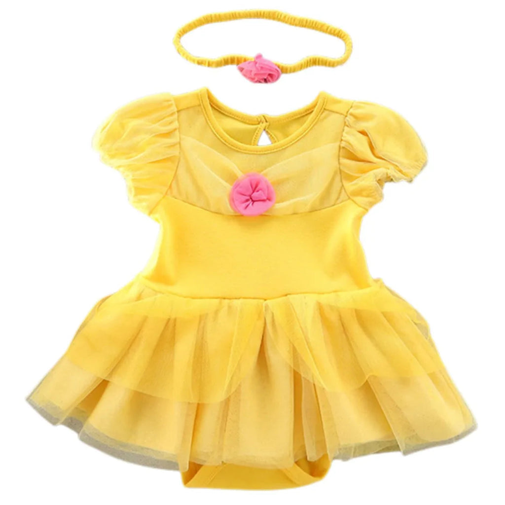 Costume di Halloween per bambini, set vestito in tulle da principessa