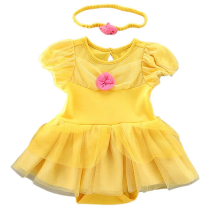 Costume di Halloween per bambini, set vestito in tulle da principessa
