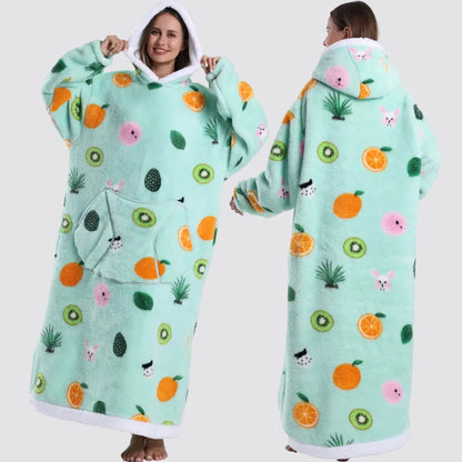 Fleece Oversized Hoodie Gezellige Stijlvolle Slaapzak Hoodie - Image 18
