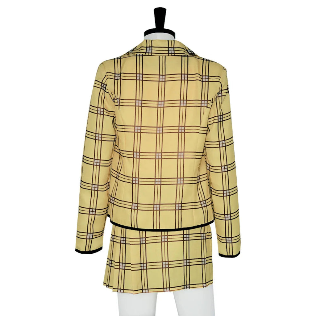 Halloween Costumes for Women Plaid Blazer and Skirt Set
