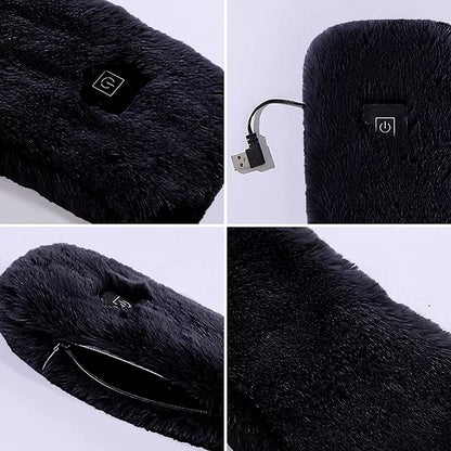 Heated Fleece Scarf USB Winter Warm