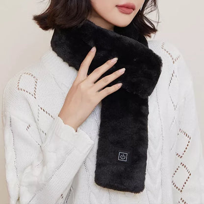 Heated Fleece Scarf USB Winter Warm