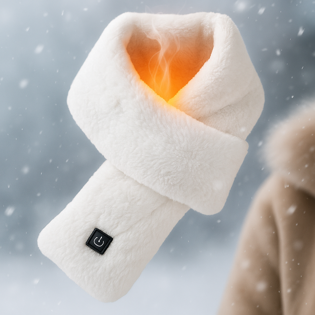 Heated Fleece Scarf USB Winter Warm
