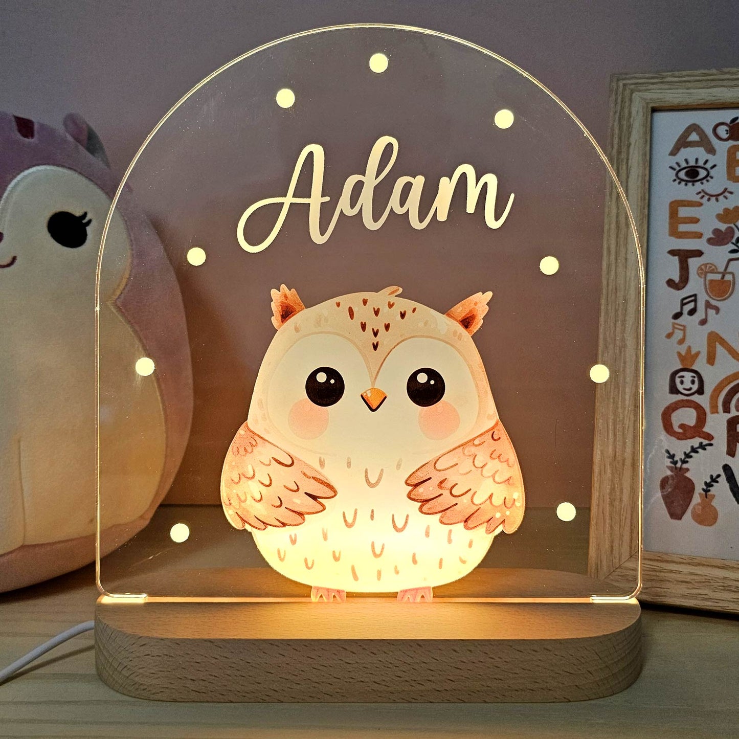 Nachtlicht Kinderzimmer Personalisierte Acryl Tier Lampe