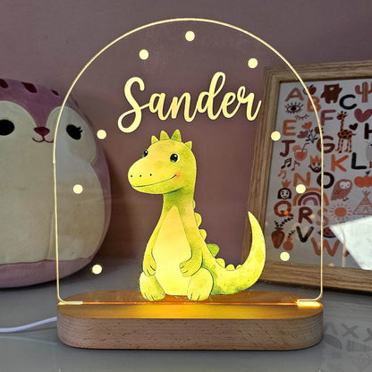 Nachtlicht Kinderzimmer Personalisierte Acryl Tier Lampe