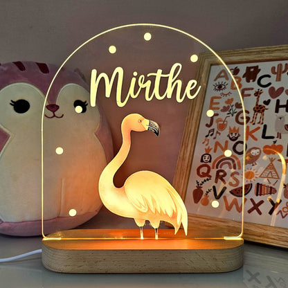 Nachtlicht Kinderzimmer Personalisierte Acryl Tier Lampe