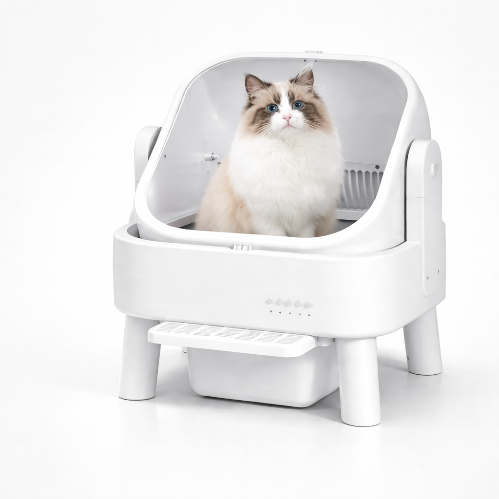 Smart Automatic Cat Litter Box Self-Cleaning Function