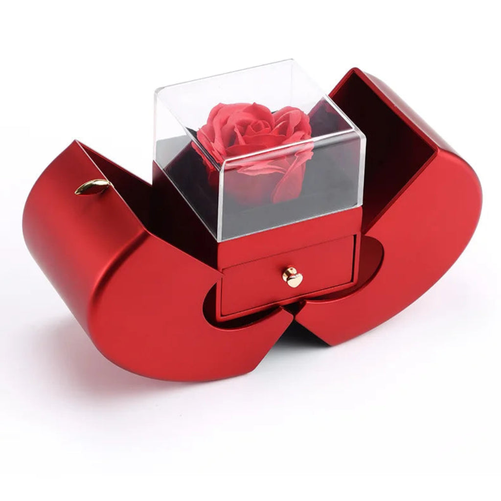 Boîte à Bijoux Rose Cadeau Rangement Bijoux Présentation