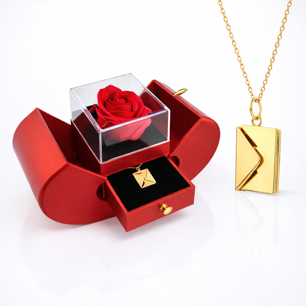 Boîte à Bijoux Rose Cadeau Rangement Bijoux Présentation