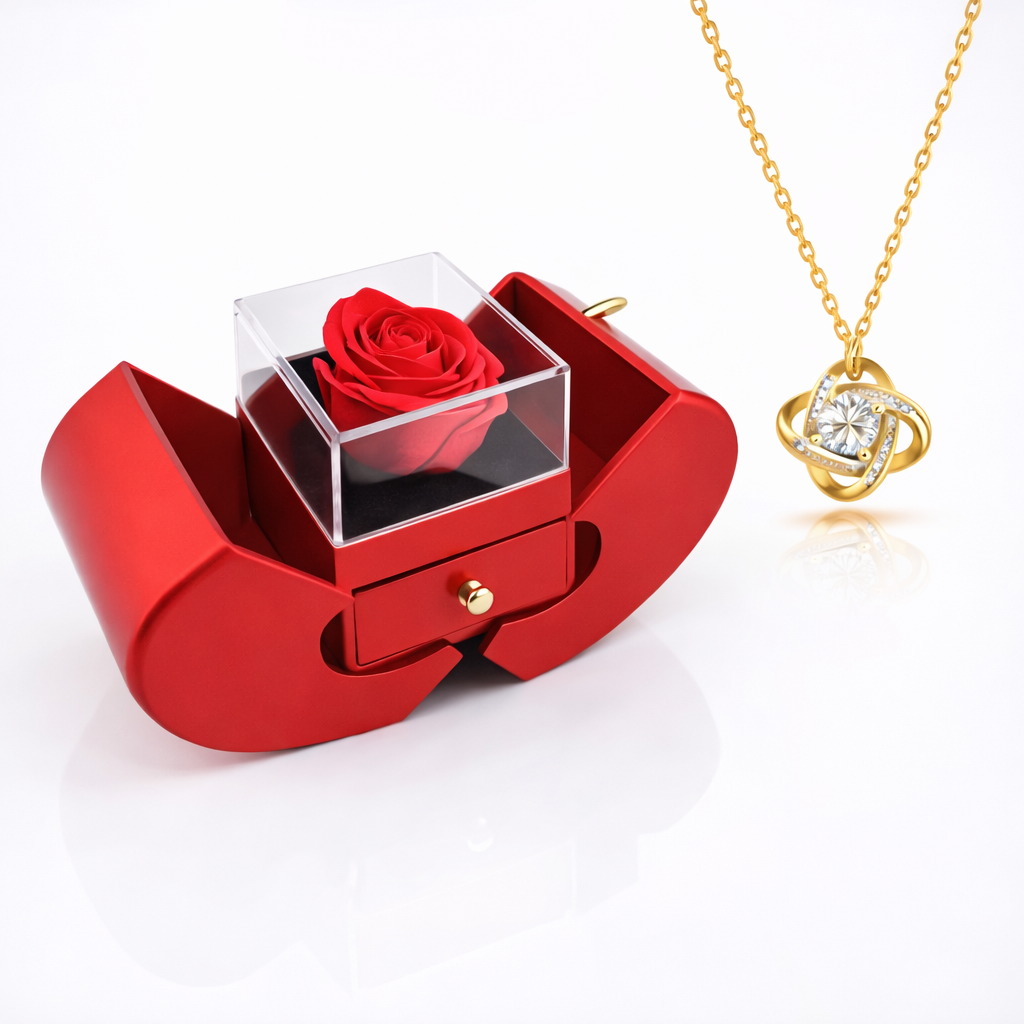 Boîte à Bijoux Rose Cadeau Rangement Bijoux Présentation