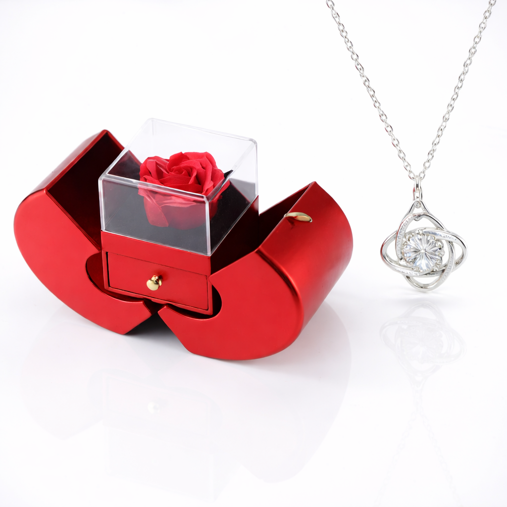 Boîte à Bijoux Rose Cadeau Rangement Bijoux Présentation