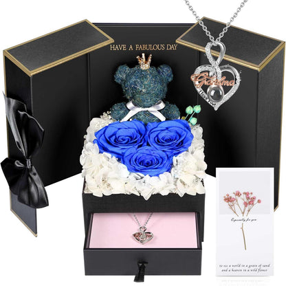 Jewelry Box Rose Gift Necklace Women's Presentation