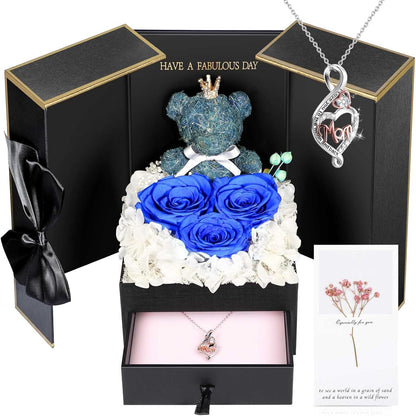 Jewelry Box Rose Gift Necklace Women's Presentation