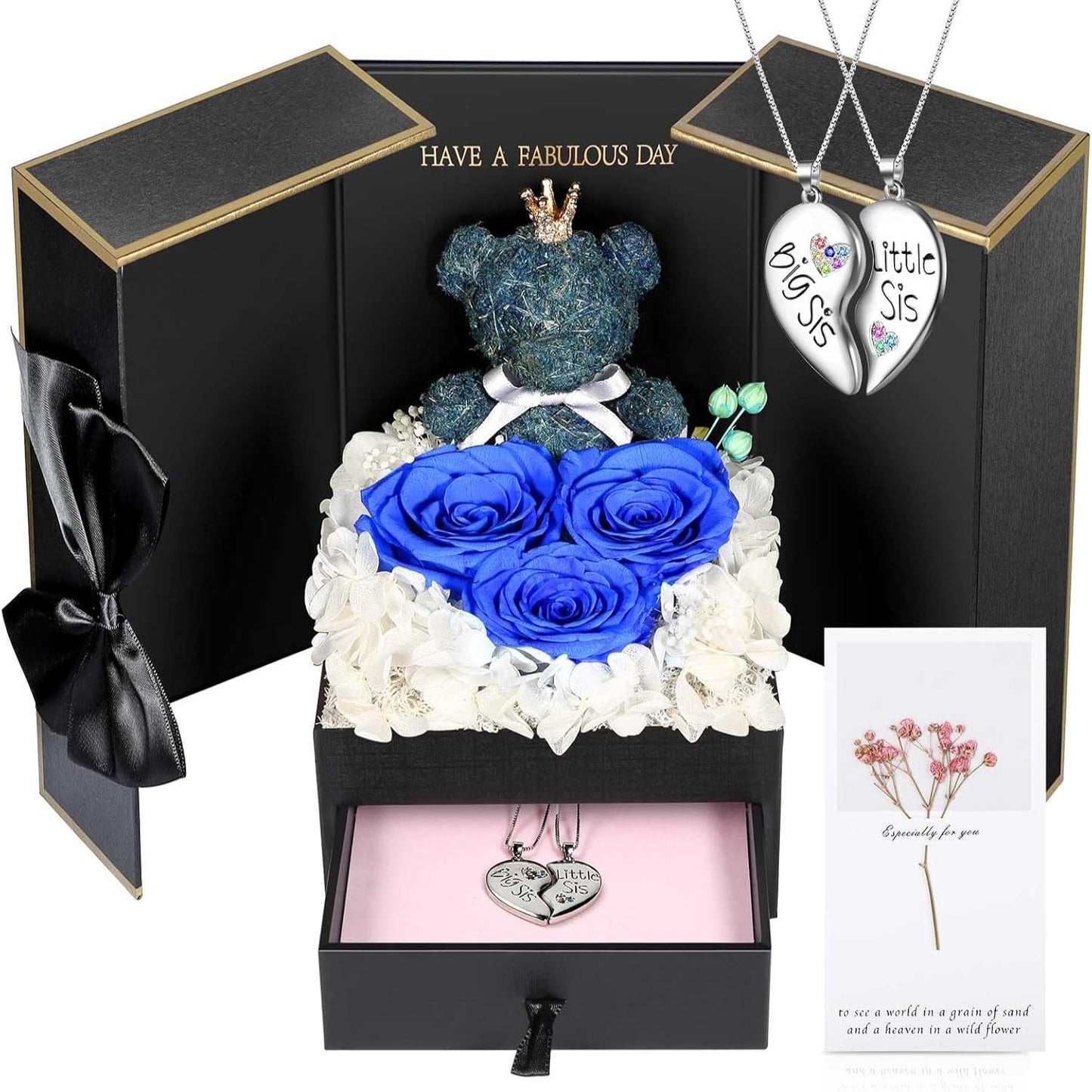 Jewelry Box Rose Gift Necklace Women's Presentation