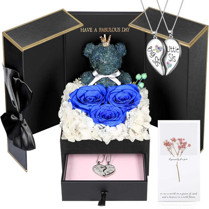 Jewelry Box Rose Gift Necklace Women's Presentation