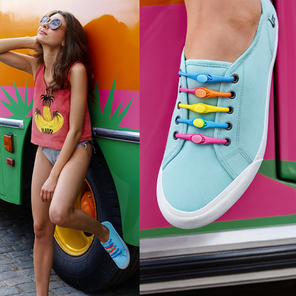 Silicone Elastic Shoelaces Without Tying Universal