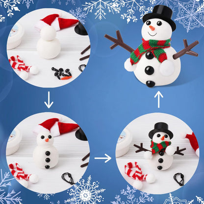 Schneemann Bastelset Kinder Weihnachten DIY Schneemann Kreativset