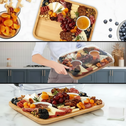 Schneidebrett Servierplatte Deckel Snack Präsentation
