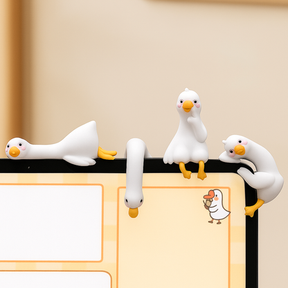 Schreibtisch Deko Ente Figur Harz 3D Cartoon Tier Ornament Geschenk