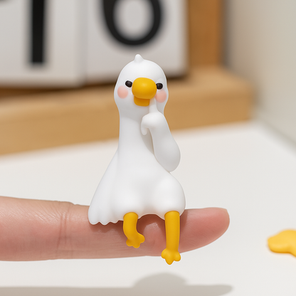 Schreibtisch Deko Ente Figur Harz 3D Cartoon Tier Ornament Geschenk