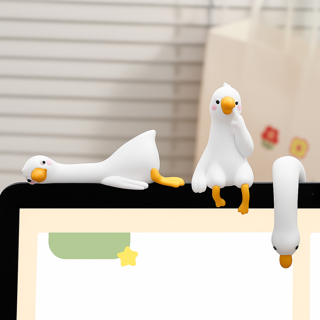 Schreibtisch Deko Ente Figur Harz 3D Cartoon Tier Ornament Geschenk