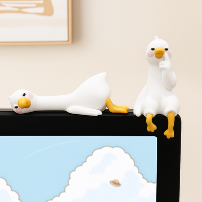 Schreibtisch Deko Ente Figur Harz 3D Cartoon Tier Ornament Geschenk