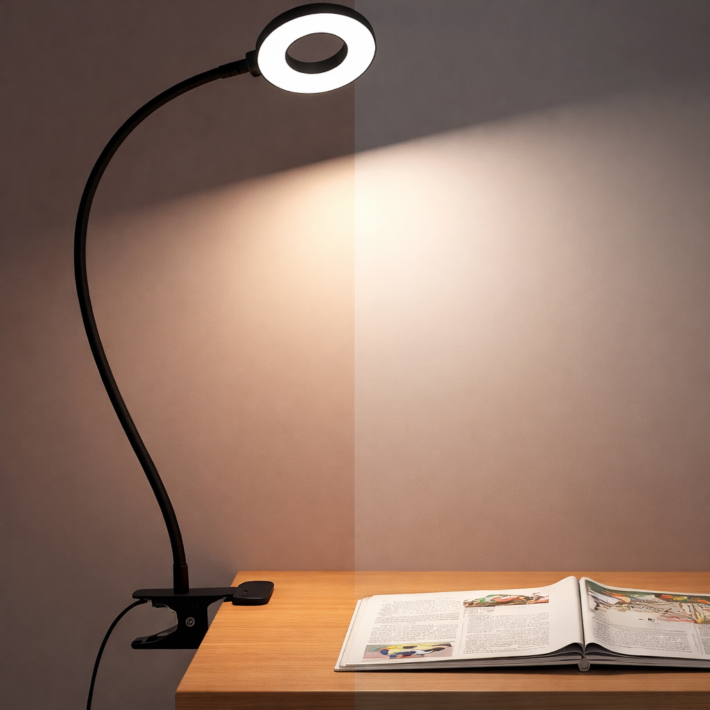 Desk lamp LED clip lamp flexible dimmable reading working