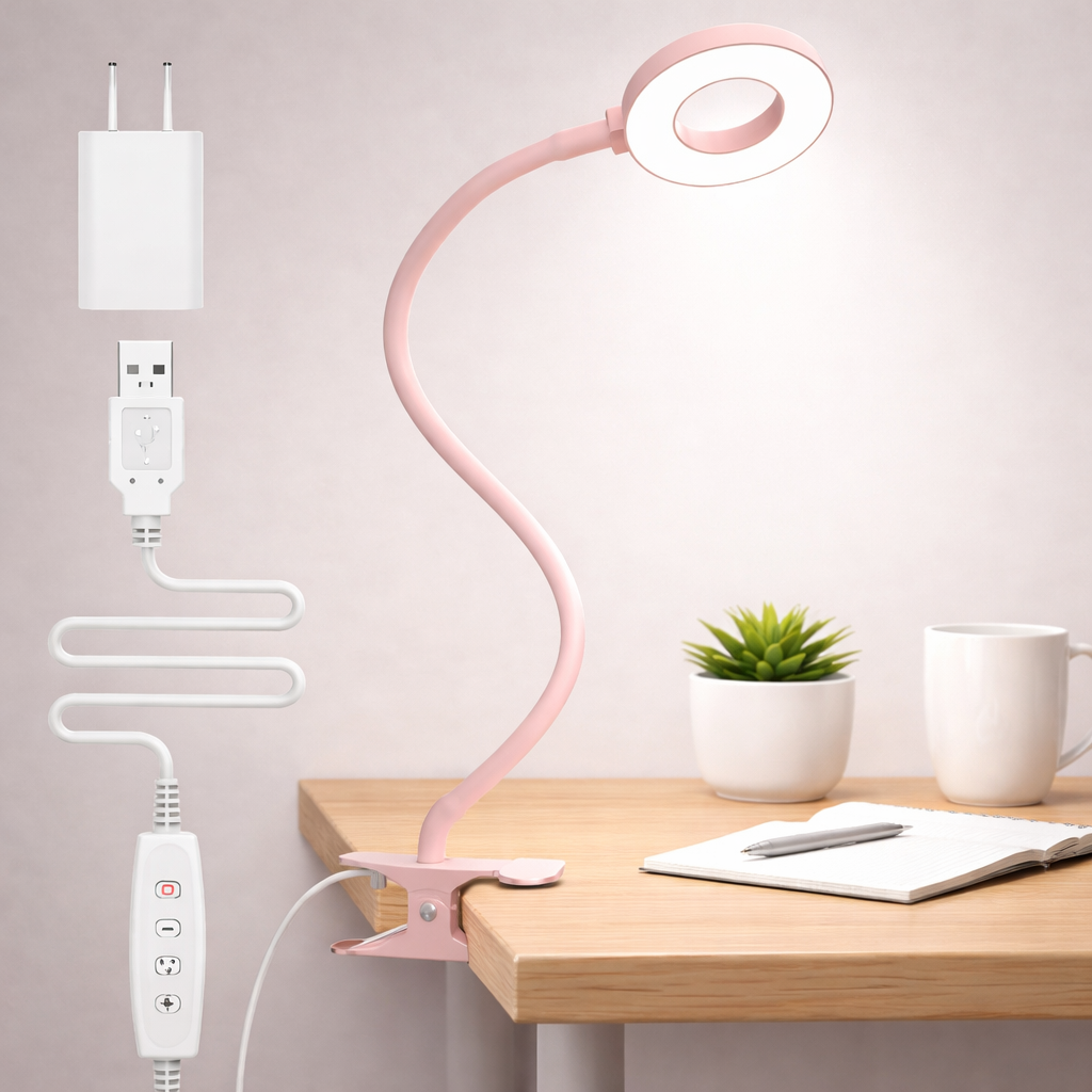 Desk lamp LED clip lamp flexible dimmable reading working