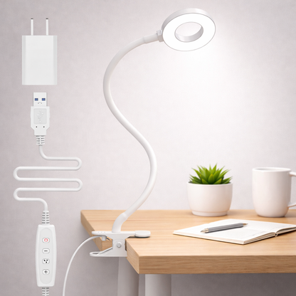 Desk lamp LED clip lamp flexible dimmable reading working