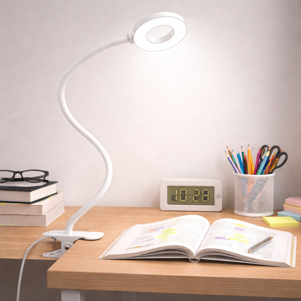 Desk lamp LED clip lamp flexible dimmable reading working