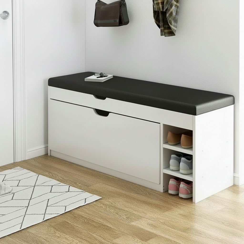 Schuhschrank Sitzbank Modern Holz Klappbares Schuhregal1