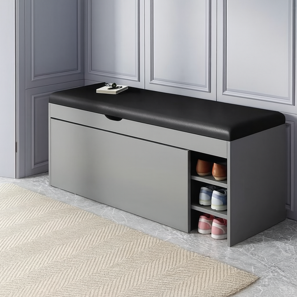 Schuhschrank Sitzbank Modern Holz Klappbares Schuhregal11