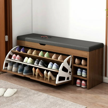 Schuhschrank Sitzbank Modern Holz Klappbares Schuhregal5
