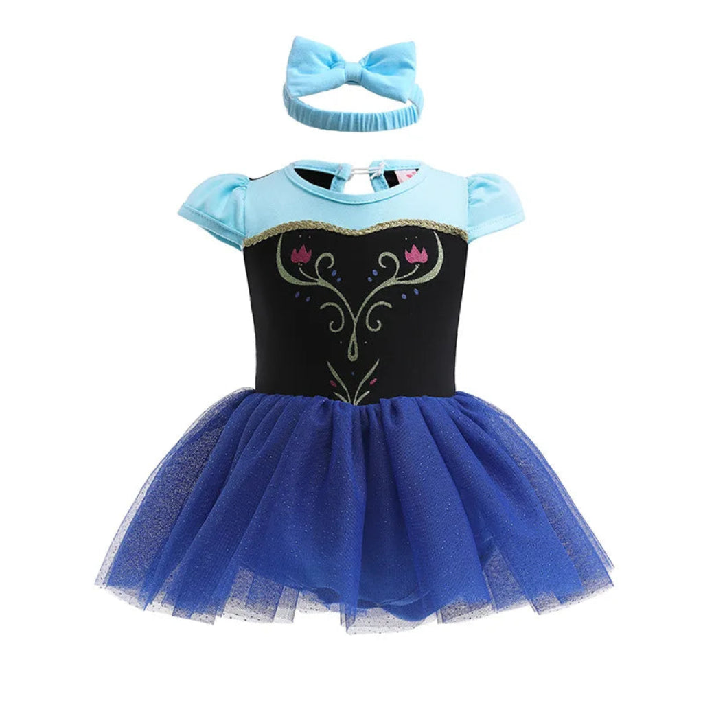 Costume di Halloween per bambini, set vestito in tulle da principessa