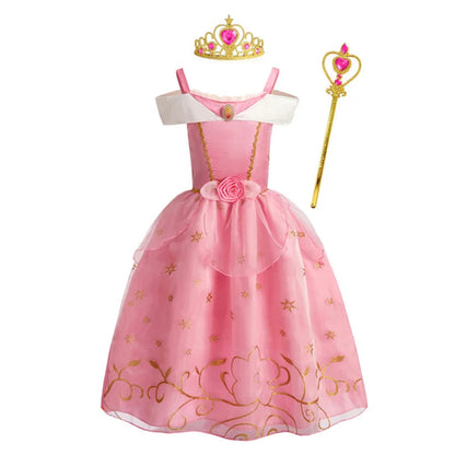 Halloween Kostüme Prinzessinnenkleid Mädchen Puffärmel Party