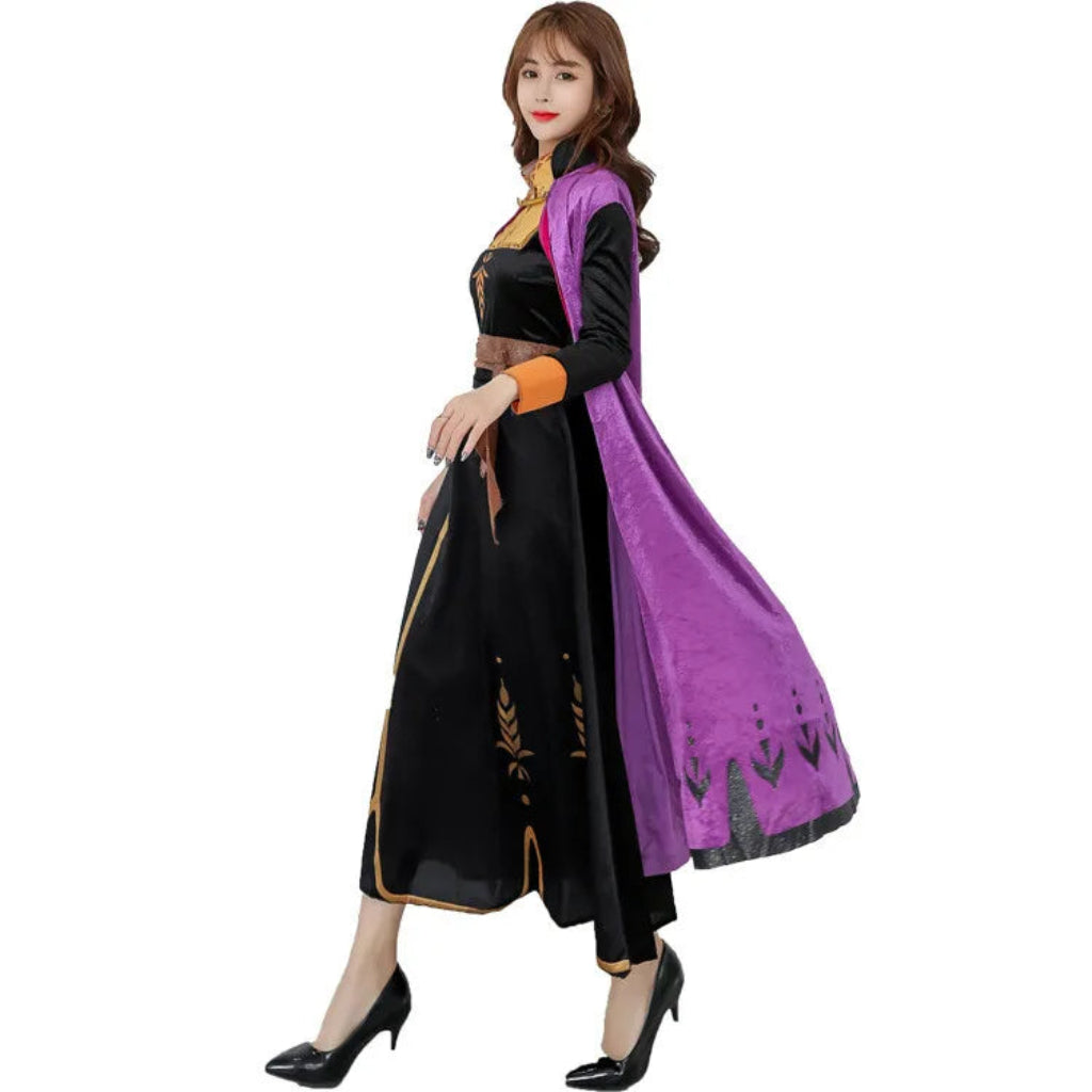 Déguisement Halloween Robe de Princesse Cape Cosplay Femme