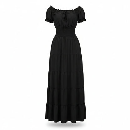 Halloween Kostumes Maxikleid Schulterfrei Boho