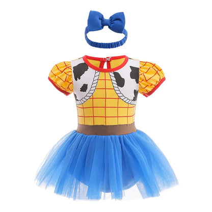 Costume di Halloween per bambini, set vestito in tulle da principessa