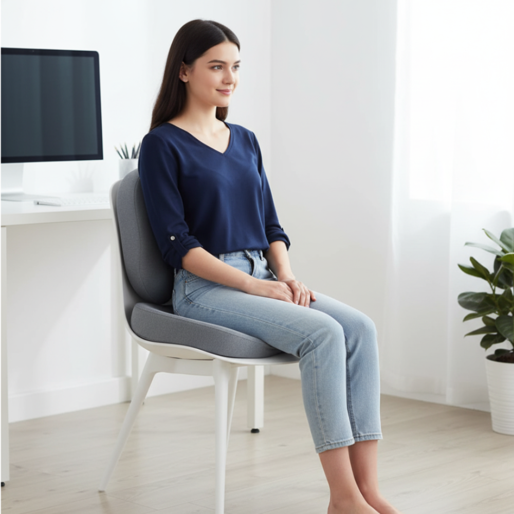 Seat Cushion Orthopedic Memory Foam Tailbone Relief Office Car